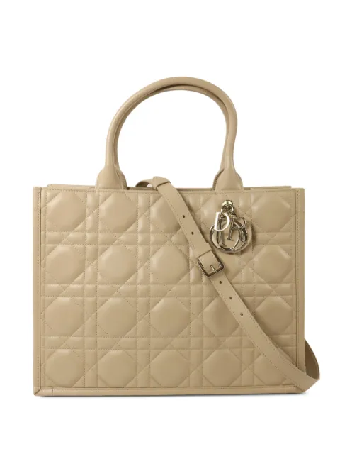 Christian Dior Pre-Owned Book leather tote bag Neutrals M13240WHP51UU