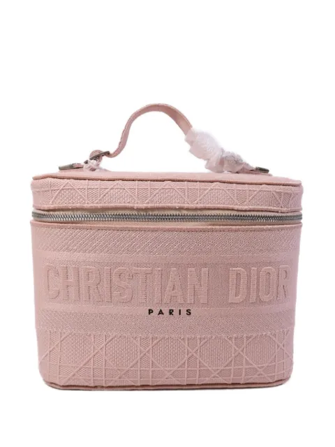 Christian Dior Pre-Owned Cannage vanity case Pink VANITYCASE