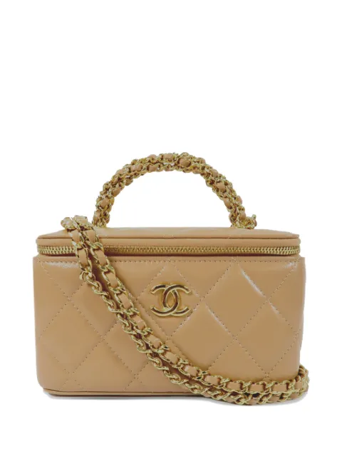 CHANEL Pre-Owned Vanity CC turn-lock tote bag Neutrals VANITYCASE