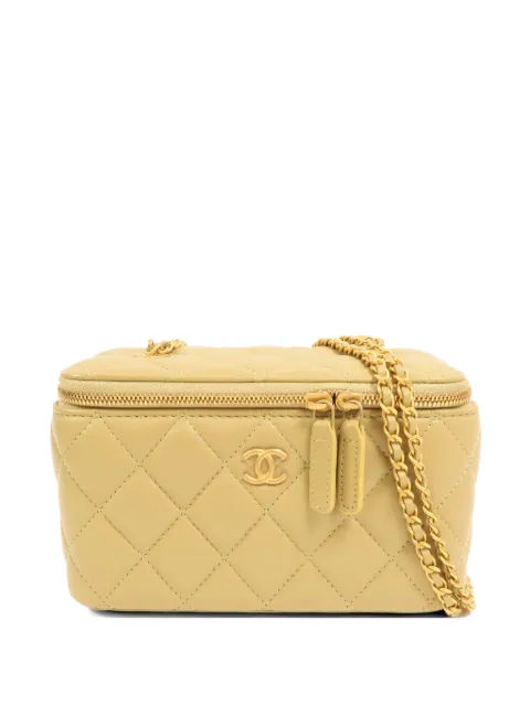 CHANEL Pre-Owned CC quilted shoulder bag Neutrals VANITYCASE
