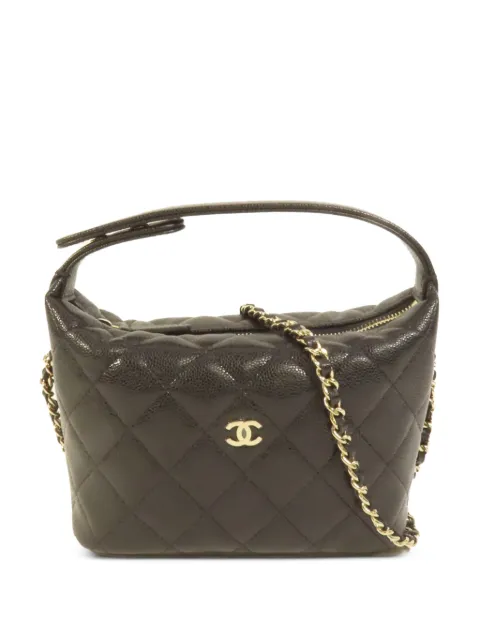 CHANEL Pre-Owned CC quilted tote bag Black AP4386