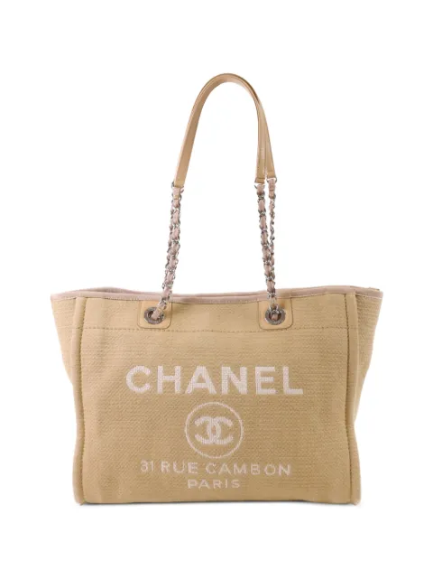 CHANEL Pre-Owned CC Deauville tote bag Neutrals DEAUVILLE