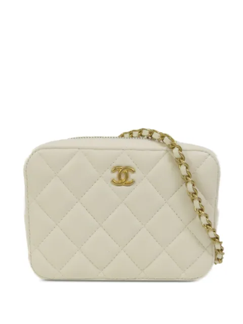 CHANEL Pre-Owned CC quilted shoulder bag White SHOULDERBAG
