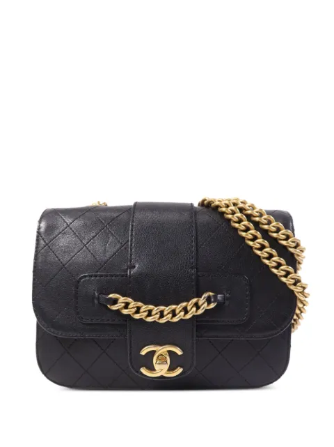 CHANEL Pre-Owned CC turn-lock shoulder bag Black CHAINSHOULDER