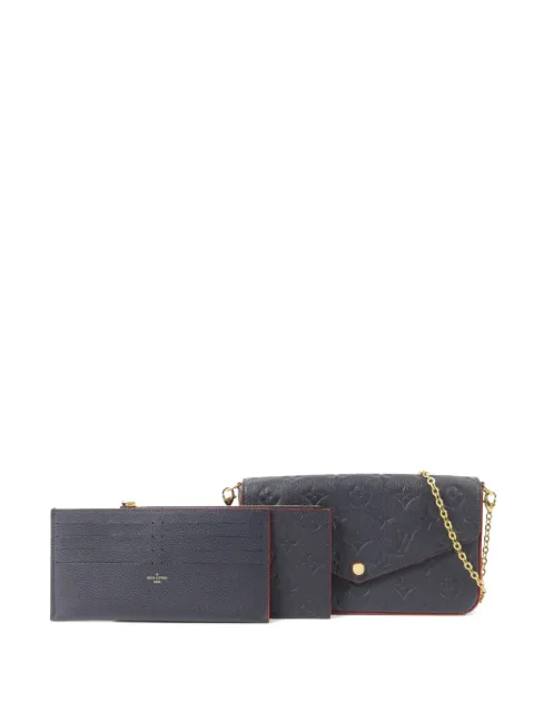Louis Vuitton Pre-Owned Monogram Empreinte Pochette Felicie shoulder bag Blue M64099