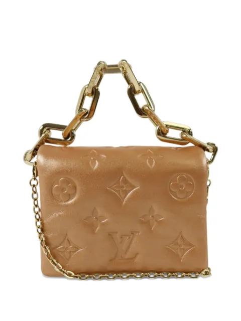 Louis Vuitton Pre-Owned Monogram Embossed Coussin shoulder bag Neutrals M21765