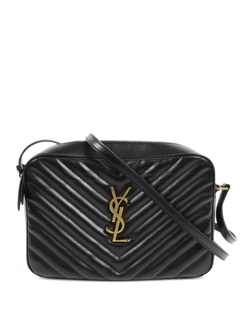 Saint Laurent Pre-Owned Lou quilted shoulder bag Black 761554