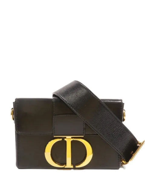 Christian Dior Pre-Owned 30 Montaigne leather shoulder bag Black M9204UMPK