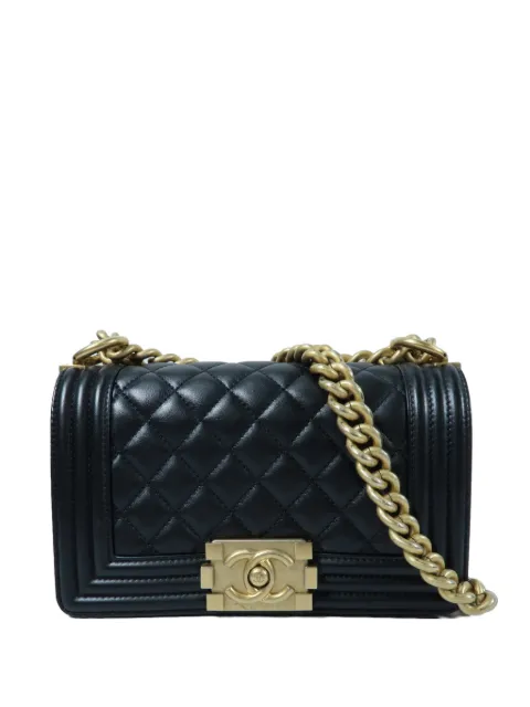 CHANEL Pre-Owned Boy quilted shoulder bag Black BOY20