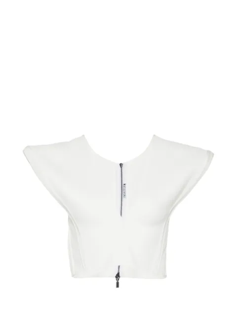 Maticevski bonded combat top White TO5637