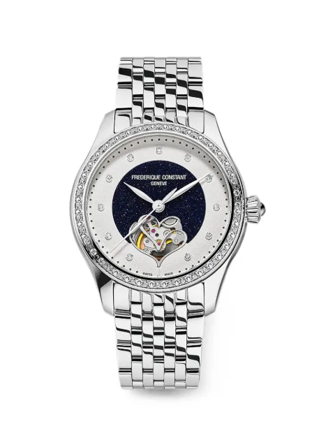 Frederique Constant Classics Double Heart Beat 36mm watch Blue FC313AVD3BD6B