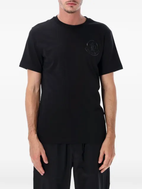 Moncler logo-patch T-shirt Black 8C0003789AYW