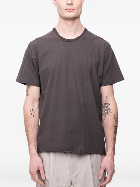 The Viridi-Anne raw-edge short-sleeve T-shirt Grey COTTONJERSEYSHORTSLEEVETSHIRT