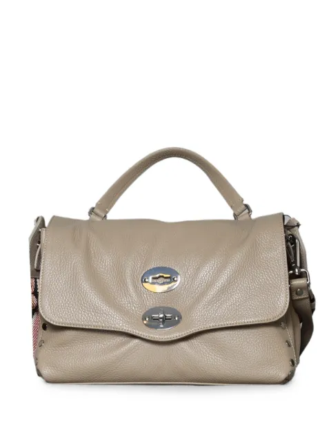 Zanellato stud-embellished leather shoulder bag Neutrals 0680100050000