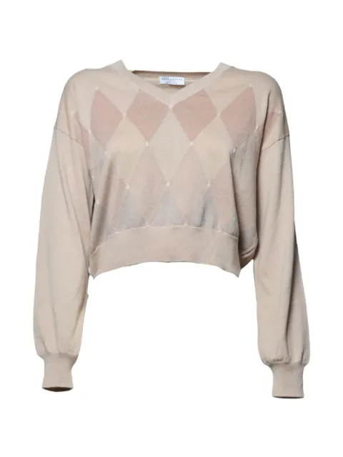 Ballantyne argyle-intarsia sweater Pink B1P85612C01