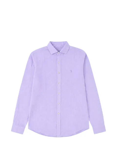 Polo Ralph Lauren logo-embroidered shirt Purple 710B18130001