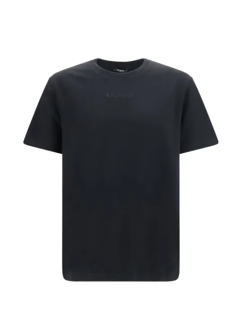 Balmain logo-embroidered T-shirt Black GH0EG000BD10