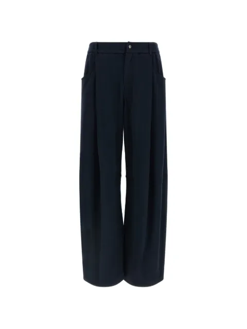 Brunello Cucinelli panelled wide-leg trousers Blue MP828B2B99C8366