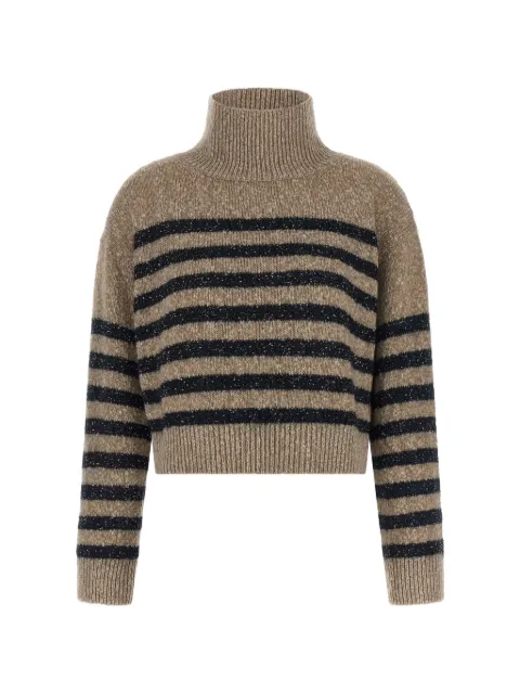 Brunello Cucinelli sequin-embellished sweater Neutrals MGY563704PCCJ1
