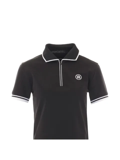 AMIRI Ma embroidered-logo polo shirt Black AWTOJR1083