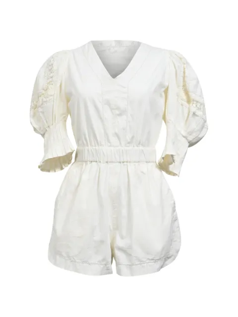 Sea Thora thread-pull romper Neutrals NAPPUHKCL456969W