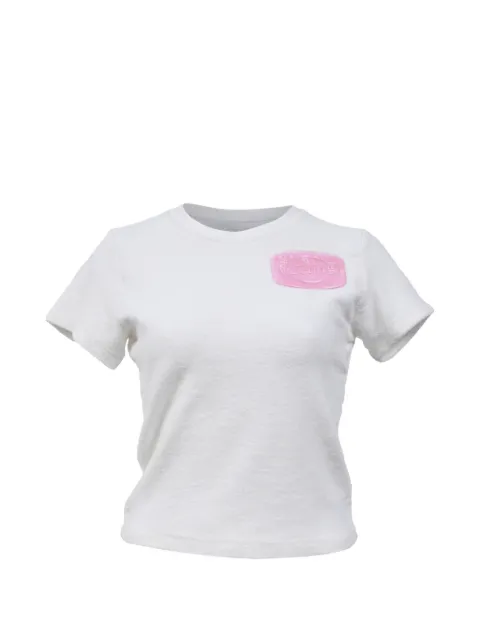 Pre-Owned Alexander Wang Soap appliquéd T-shirt White NAPPUHKCL454372W