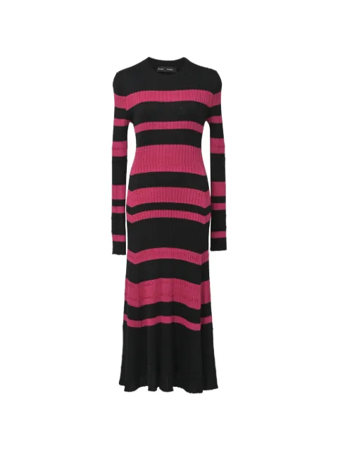 Proenza Schouler striped rib-knit dress Black NAPPUHKCL373965W