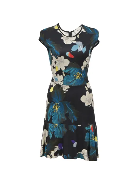 ERDEM Darlina orchid-print dress Black NAPPUHKCL410195W