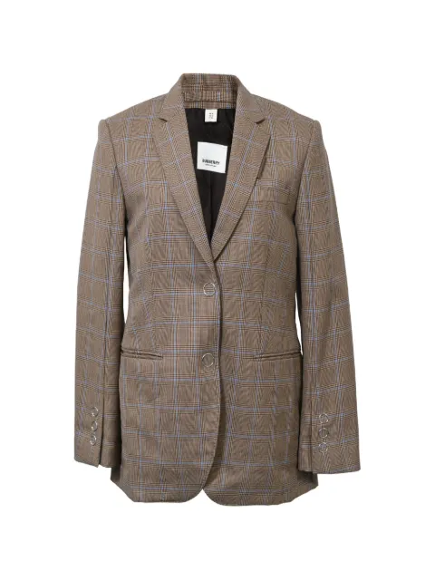 Burberry Pre-Owned single-breasted checkered blazer Brown NAPPUHKCL386693W
