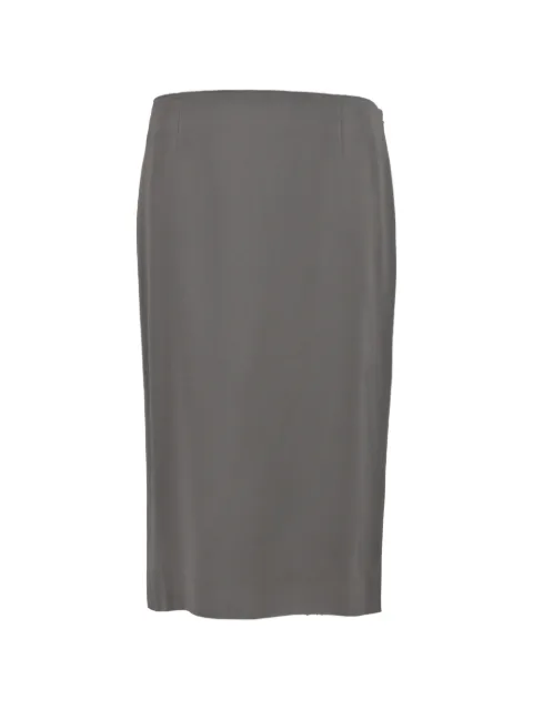 Alberta Ferretti Vintage high-waisted straight skirt Grey TONPUHKCL408711W