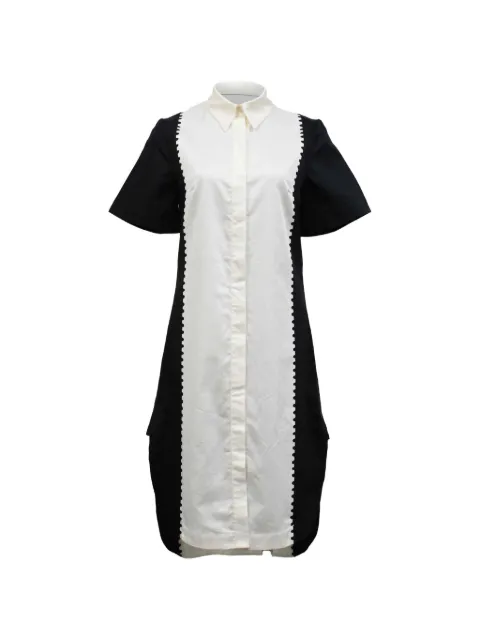 Mary Katrantzou two-tone short-sleeve shirt dress White TONPUHKCL466087W
