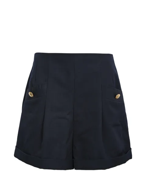 SANDRO twill welt-pocket shorts Blue RFCPUHKCL739629W