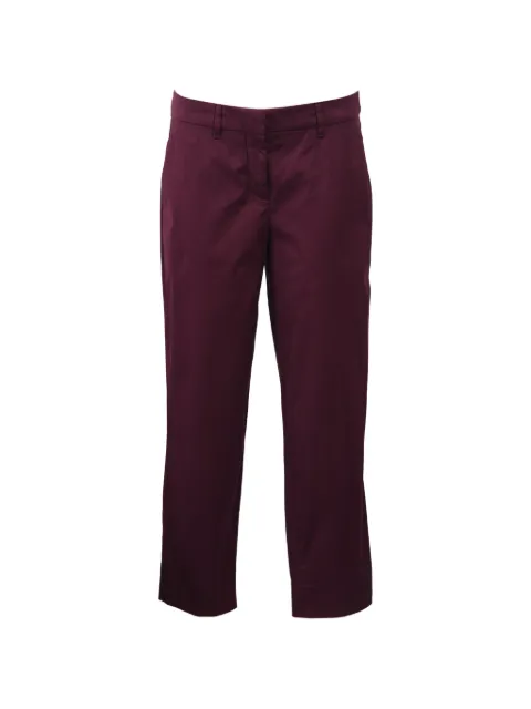 Miu Miu Pre-Owned straight-leg trousers Purple TONPUHKCL432202W