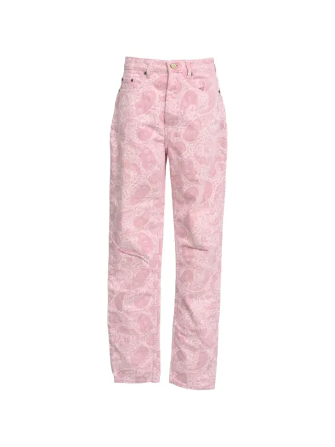 GANNI paisley-print jeans Pink RFCPUHKCL738401W