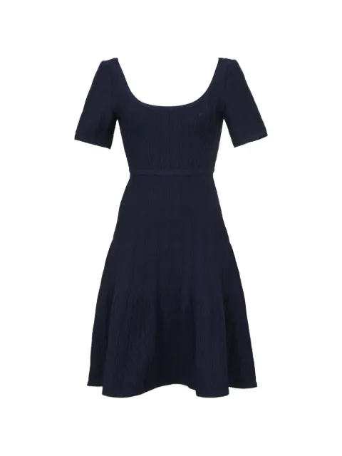 Hervé Léger Pre-Owned scooped neck dress Blue NAPPUHKCL369937W