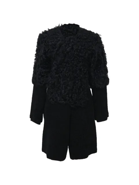 Marni Pre-Owned 2011 shearling fur coat Black NAPPUHKCL368565W