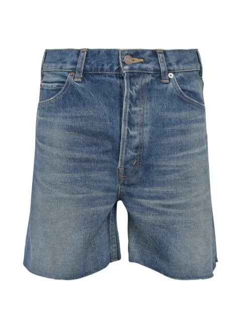 Celine Pre-Owned raw-hem denim shorts Blue NAPPUHKCL372058W
