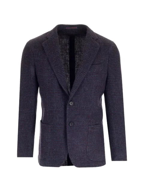 Al Duca D’Aosta 1902 check-pattern blazer Blue BAJNYC2TS21TLEOQ059NEWYORK