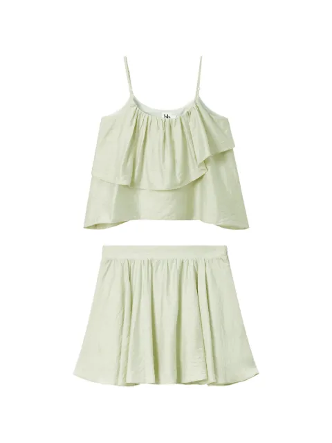 b+ab layered mini shorts set (set of two) Green 6U175AS
