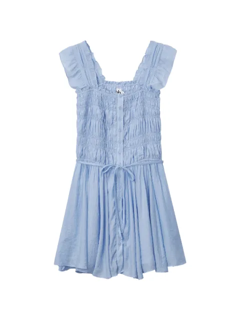 b+ab ruffled-sleeve mini dress Blue 6U214AS