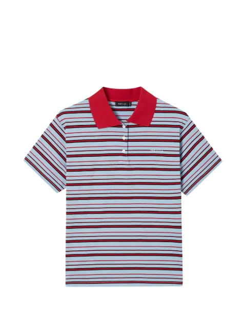 tout a coup striped short-sleeve polo shirt Blue M649AU6