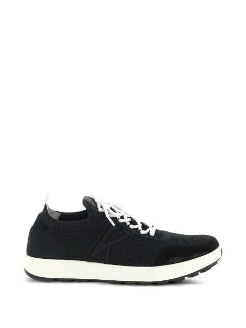 Kiton suede-trim slip-on sneakers Black USSA031N012172400P