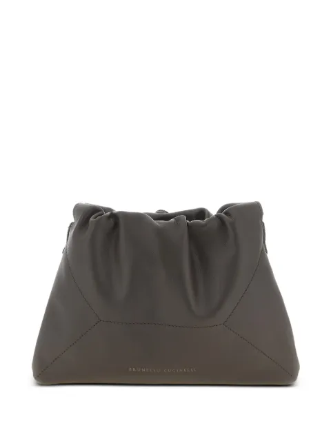 Brunello Cucinelli BC Duo Monili clutch bag Brown MBXAD2808PC8279