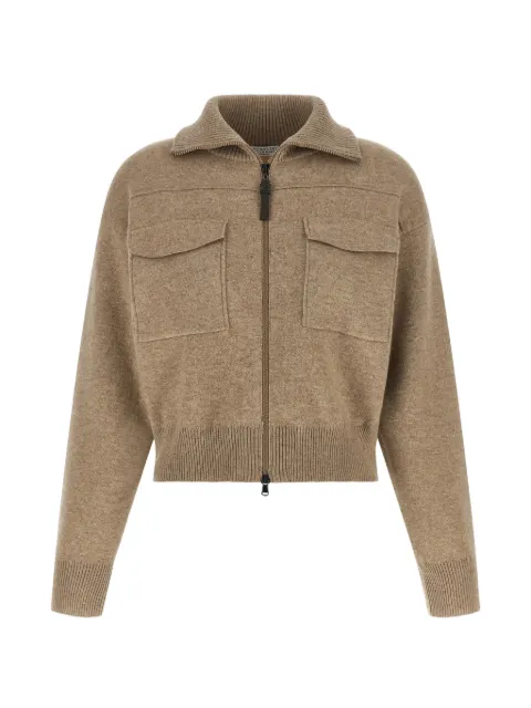 Brunello Cucinelli Monili cropped cardigan Neutrals MSH201306PC077