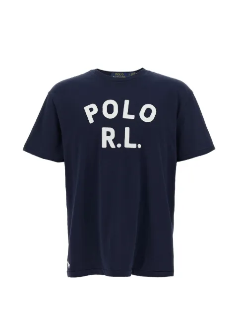Polo Ralph Lauren logo-patch T-shirt Blue 710B20222001