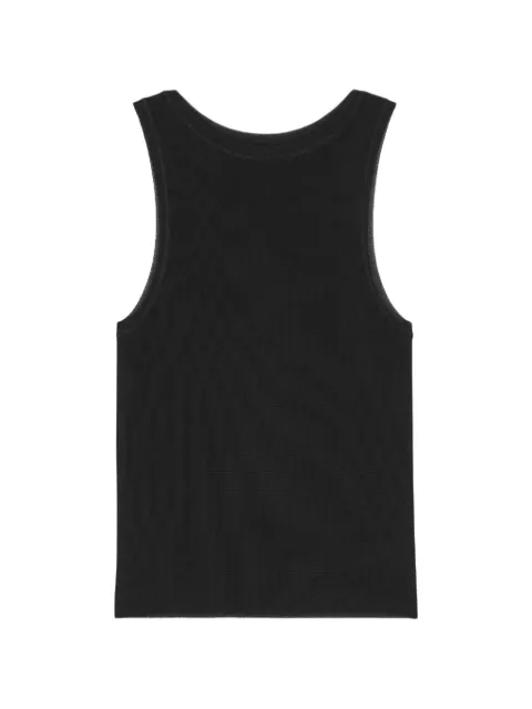 Saint Laurent ribbed-knit tank top Black 863133Y77IR