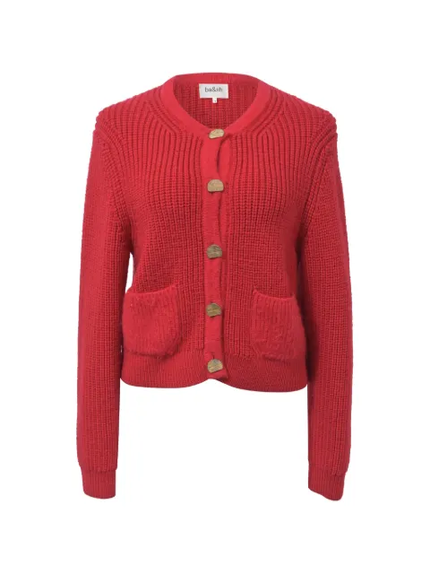 Ba&Sh Purrl button-front cardigan Red NAPPUHKCL378540W