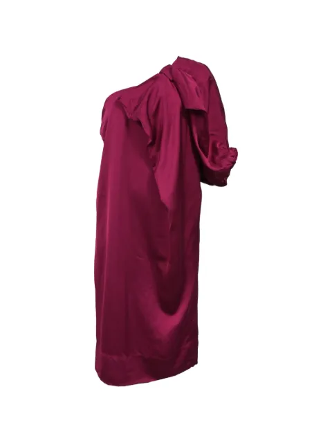 Stella McCartney Pre-Owned 2010 knot-detail one-shoulder dress Pink TONPUHKCL381679W