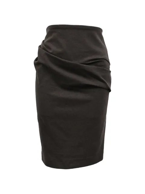 Brunello Cucinelli Vintage draped pleated skirt Brown NAPPUHKCL466031W