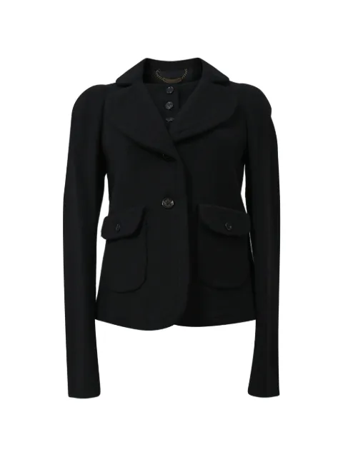 See By Chloé Vintage Puff-sleeve wool jacket Black TONPUHKCL372690W